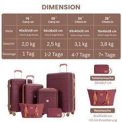 Travelhouse Trolleyset Bari, 4 Rollen, (Spar-Set, günstig online kaufen