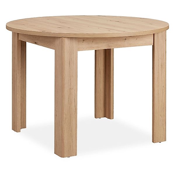 Homestyle4u Esstisch rund 106 cm Esszimmertisch Holztisch Küchentisch Holz günstig online kaufen