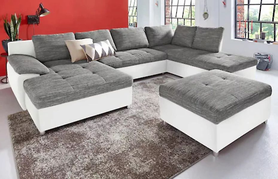 sit&more Wohnlandschaft "Labene U-Form", wahlweise mit Bettfunktion und Bet günstig online kaufen