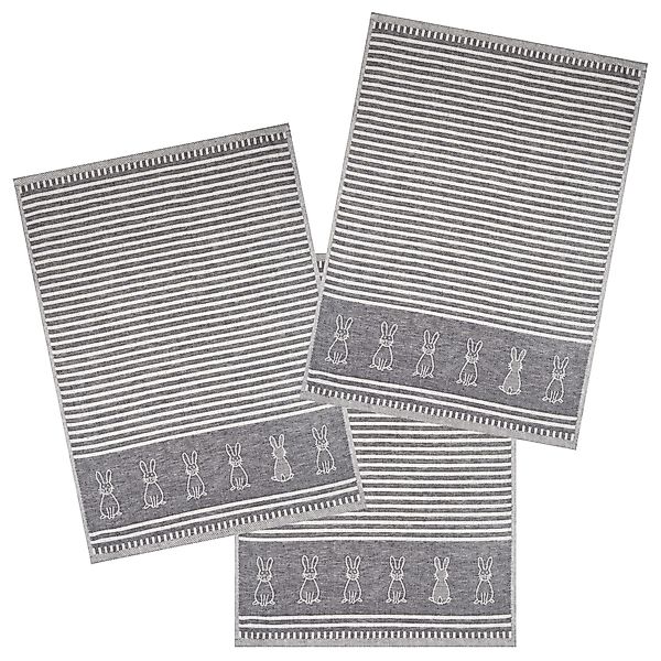 Kracht Geschirrtuch Hasenschule, (Set, 3-tlg., 3-teilig), günstig online kaufen
