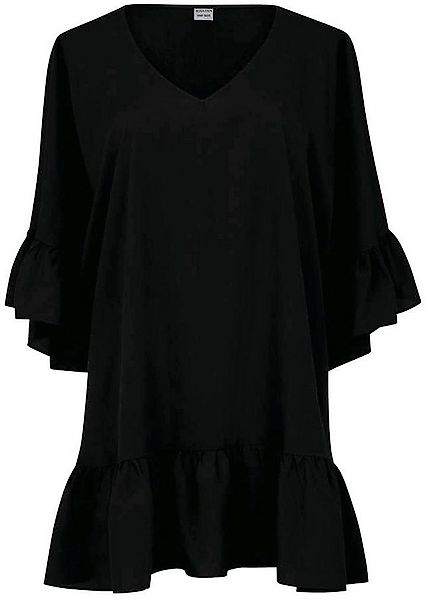 Rosa Faia Strandkleid Akalani kurz, weich, Oversize Kleid, Cover-Up, V-Auss günstig online kaufen