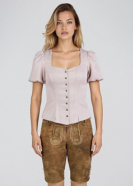 Spieth & Wensky Dirndlbluse Herlingen (1-tlg) Trachtenmieder in leichter Le günstig online kaufen