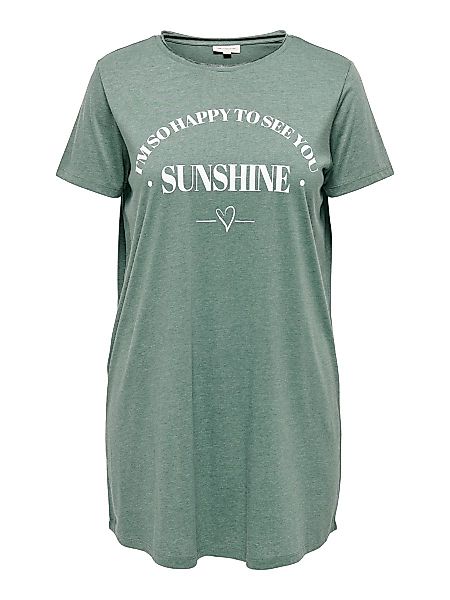 ONLY Curvy Longline T-shirt Damen Grün günstig online kaufen