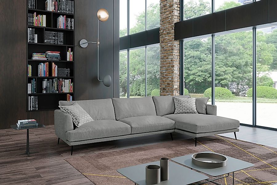 Egoitaliano Ecksofa »Sophia, Designsofa mit extrakomfortablem Sitzkomfort«, günstig online kaufen