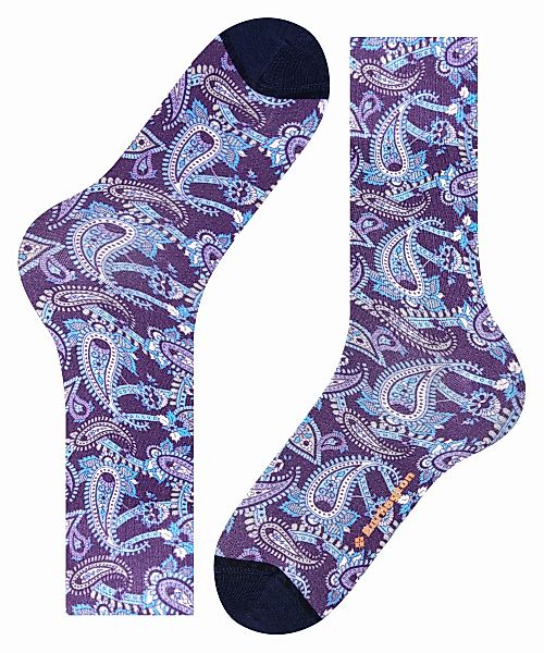 Burlington Paisley Print Herren Socken, 40-46, Blau, Baumwolle, 21901-61200 günstig online kaufen