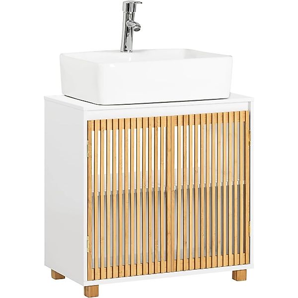 SoBuy Waschbeckenunterschrank Waschtisch Badezimmerschrank Unterschrank BZR günstig online kaufen