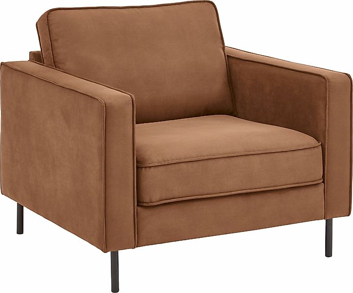 ATLANTIC home collection Sessel "Weston" im skandinavischem Stil, mit Welle günstig online kaufen