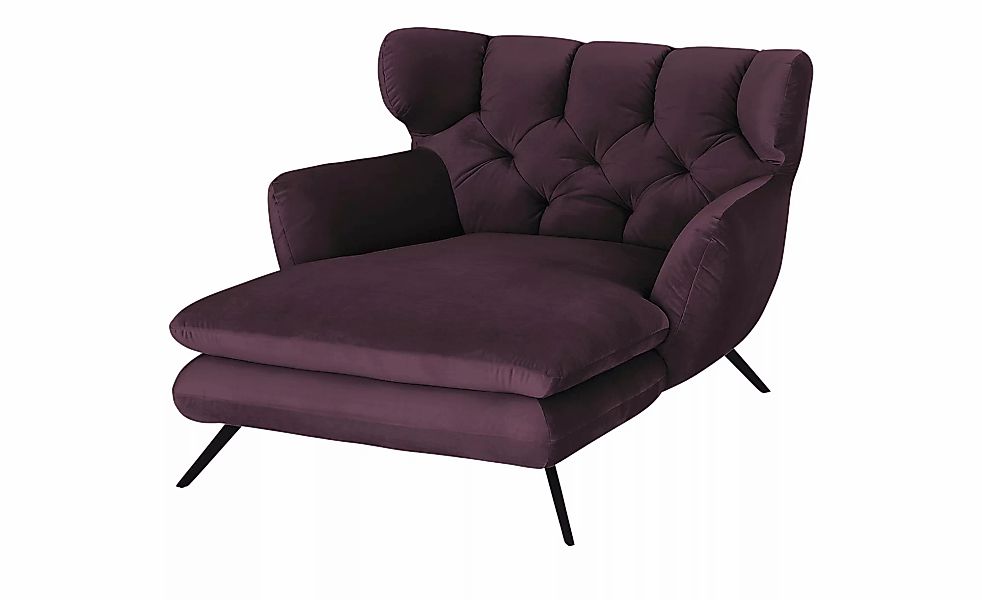 Jette Home Longseat-Sessel Samt Caldara ¦ lila/violett ¦ Maße (cm): B: 126 günstig online kaufen