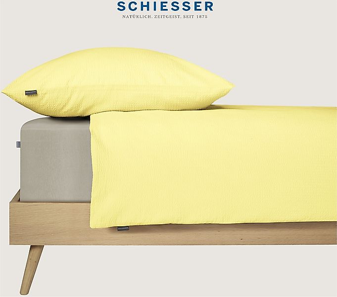 Schiesser Bettwäsche "Laura aus Baumwoll-Seersucker in zarten Farbtönen" 2 günstig online kaufen