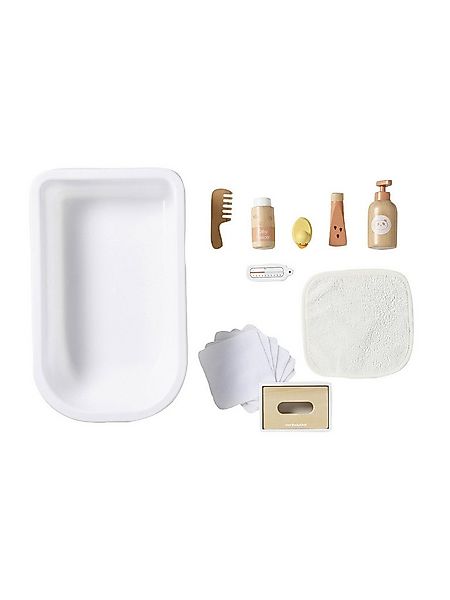vertbaudet Puppen Accessoires-Set Puppen-Badewanne mit Zubehör aus Holz FSC günstig online kaufen