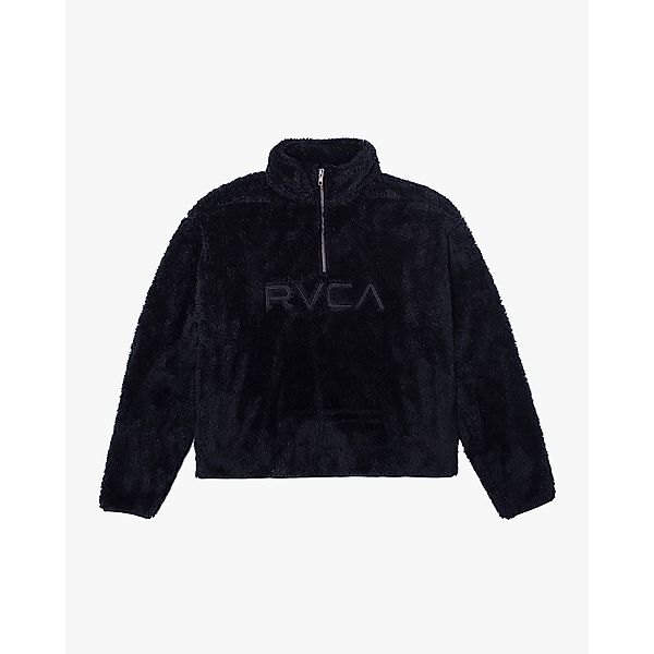 Rvca Relaxed Halber Reißverschluss Pullover XS True Black günstig online kaufen