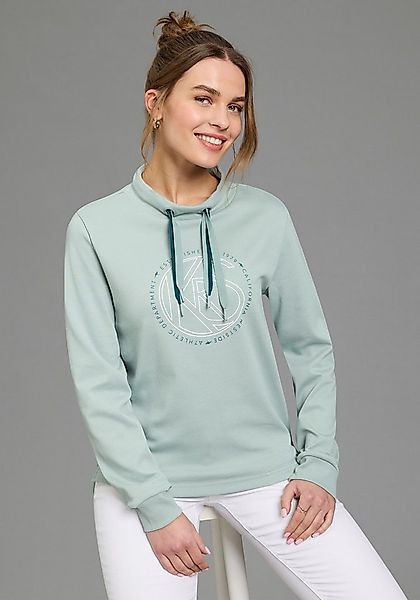 KangaROOS Sweatshirt mit Stehkragen und Frontdruck günstig online kaufen