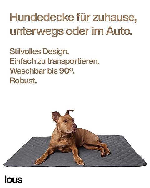 lous Hundematte stilvolle & hochwertige Hundedecke, Baumwoll-Mischgewebe, r günstig online kaufen
