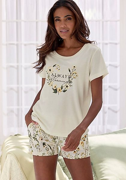 LASCANA Shorty (2 tlg., 2-teilig) mit schönem Blumenmuster günstig online kaufen