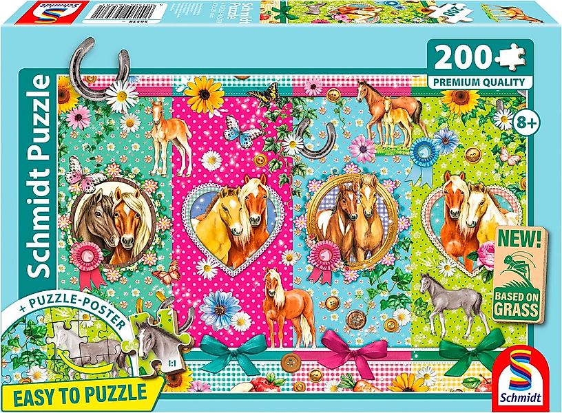 Schmidt Spiele Puzzle Alles fürs Pferdeglück, 200 Puzzleteile, Made in Euro günstig online kaufen