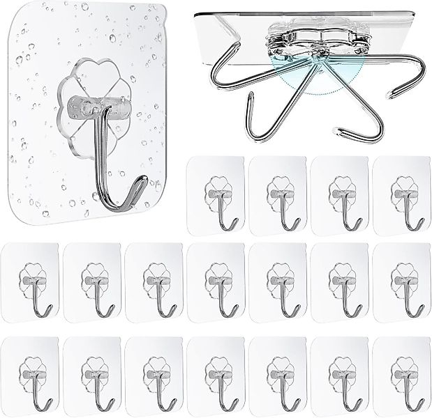 BlingBin Wandhaken Selbstklebend Haken, 10/20 Stück günstig online kaufen