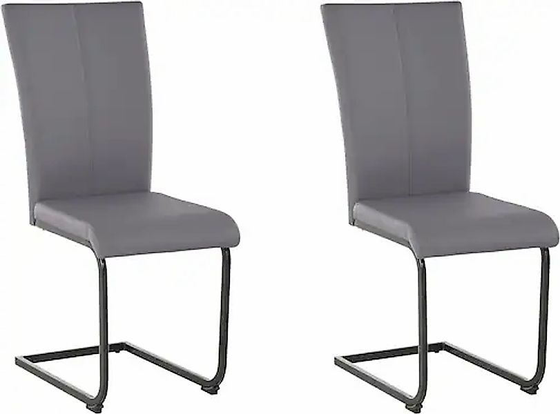 Home affaire Freischwinger "Oliver", (Set), 2 St., Kunstleder, Stuhl belast günstig online kaufen