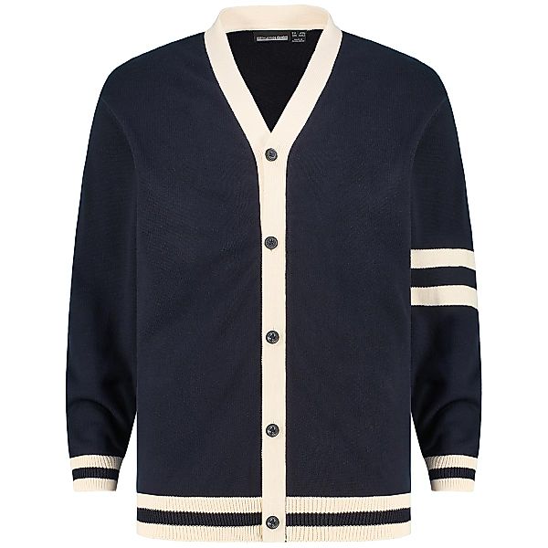 North Strickjacke aus Baumwolle Farbe blau Größe: 4XL günstig online kaufen
