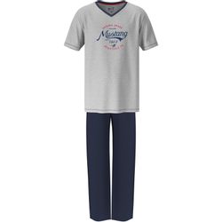 MUSTANG Schlafanzug Pyjama-Set T-Shirt Long Pants günstig online kaufen
