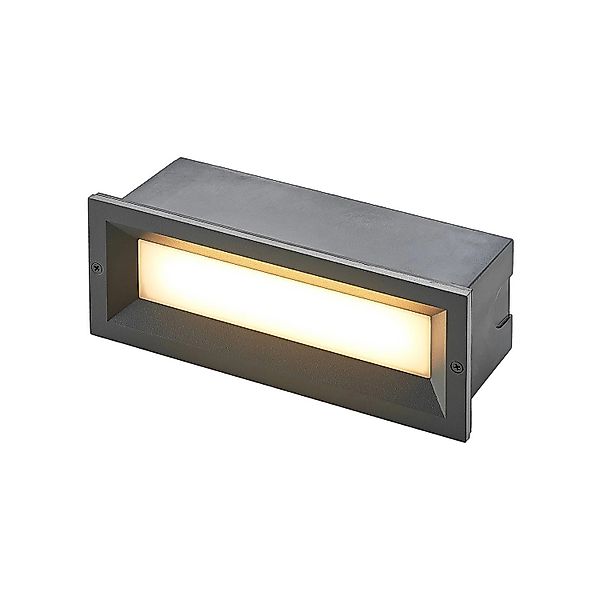 Lucande LED Wandleuchte Außen Lachlain 9617099 Modern in Alu aus Aluminium günstig online kaufen