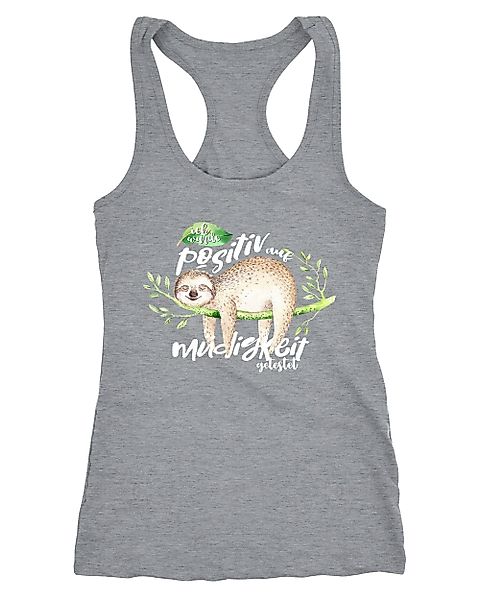 MoonWorks Tanktop Damen Tanktop Faultier Ich günstig online kaufen