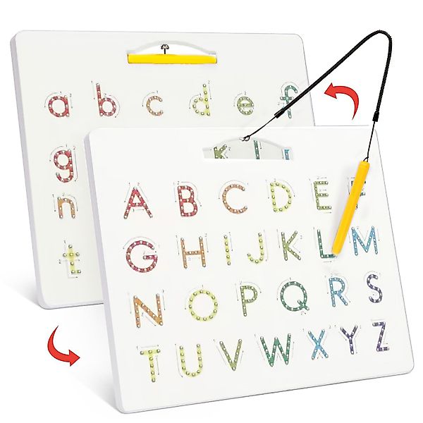 CLTYQ Zaubertafel Zaubertafel Doppelseitige magnetische Alphabettafel günstig online kaufen