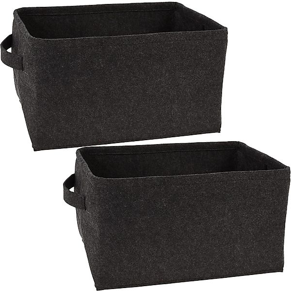 Koopman Aufbewahrungskorb Dekokorb Filzkorb Korb Badezimmerkorb günstig online kaufen