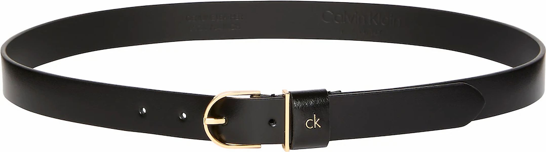 Calvin Klein Ledergürtel "CK METAL LOOP ROUND BUCKLE 25MM", Größenverstellb günstig online kaufen