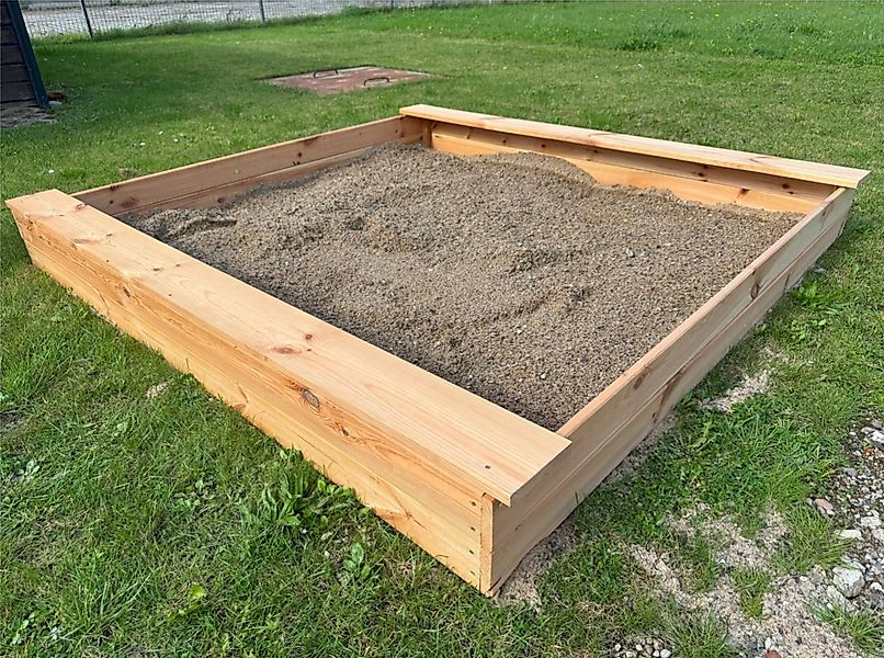 TikTakToo Sandkasten Naturbelassener Sandkasten 140x140 cm oder 180x180 für günstig online kaufen