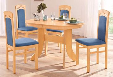 Home affaire Esszimmerstuhl "Anthony" (Set) 2 Stk. Microfaser Holzstuhl mit günstig online kaufen