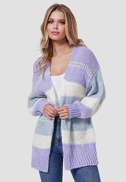 Decay Strickjacke 3156 Lila-One Size (1-tlg) Unifarbe günstig online kaufen