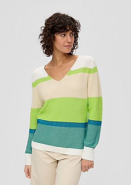 s.Oliver Longpullover Strickpullover Strickpullover aus Viskosemix günstig online kaufen