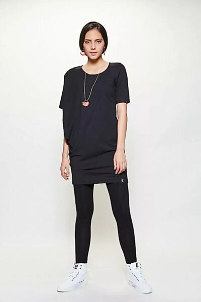 Longshirt Asymmetrisch Aus Jersey Schwarz günstig online kaufen
