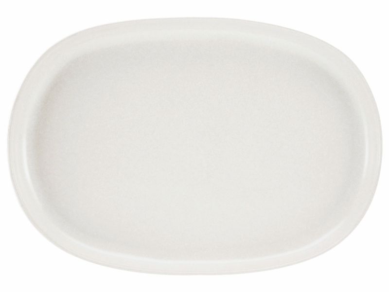 CreaTable Servierplatte "Uno, Servier-Platte oval" Seidenmatte Spezialglasu günstig online kaufen