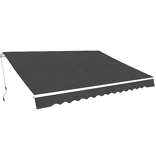 furnicato Gelenkarmmarkise 350 cm Anthrazit günstig online kaufen