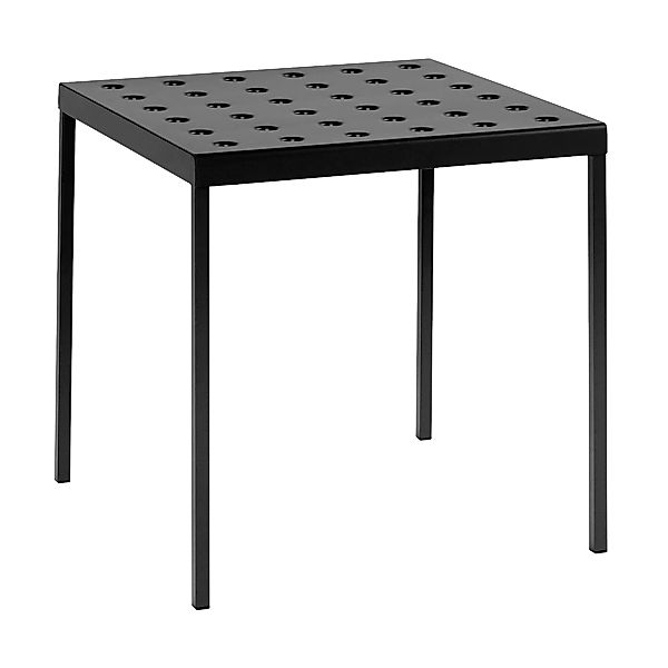 quadratischer Tisch Balcony metall schwarz / 75 x 76 cm - Stahl - Hay - Sch günstig online kaufen