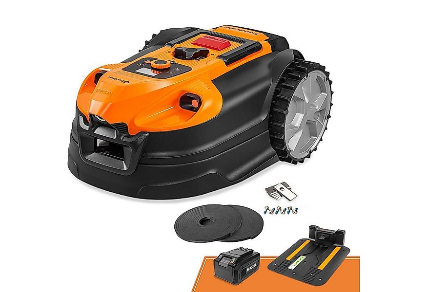 Lawnmaster Rasenmähroboter ohne begrenzungskabel, mit 4ah Batterie, bis 800 günstig online kaufen