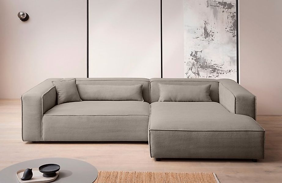 LeGer Home by Lena Gercke Ecksofa »PIARA XXL, Big-Sofa, Cord, Leinenoptik o günstig online kaufen