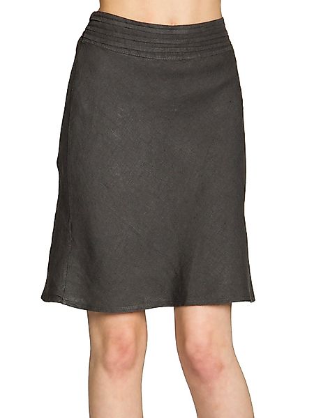 Caspar Faltenrock RO021 eleganter Damen Leinenrock günstig online kaufen
