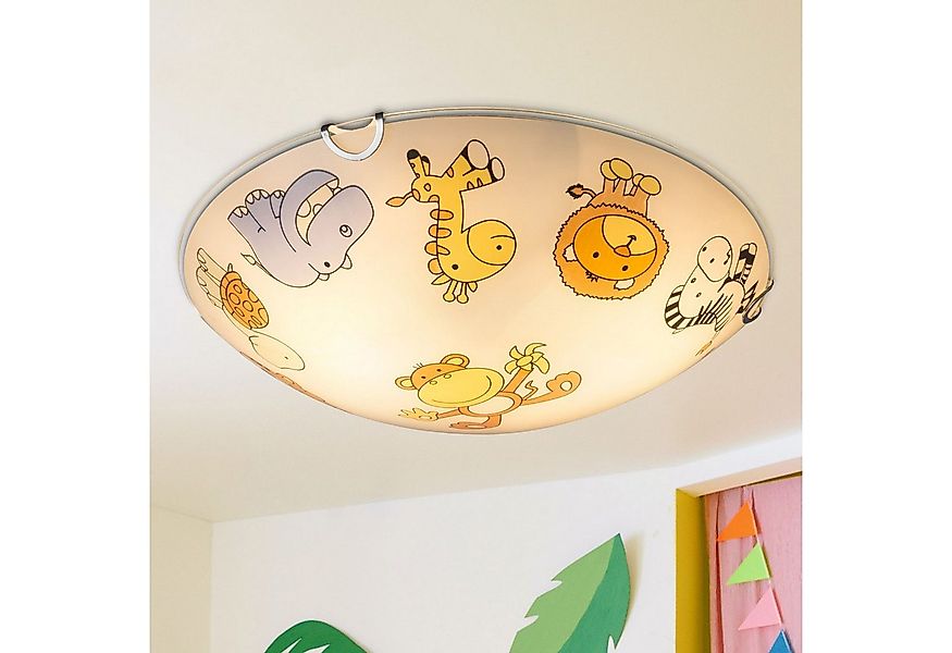 bmf-versand Deckenleuchte Kinderlampe Junge Mädchen Tiere Safari Deckenleuc günstig online kaufen