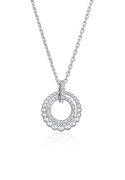 Elli Kette mit Anhänger Kreis Kristalle günstig online kaufen