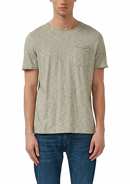 s.Oliver Kurzarmshirt Sommershirt meliert, mit Brusttasche günstig online kaufen