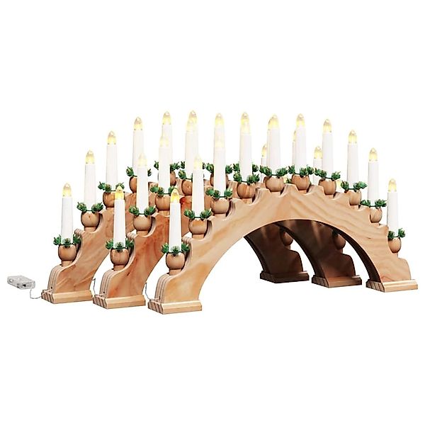 vidaXL Weihnachtskerzenbogen mit 10 LED Kerzen 3 Stk Braun 42019708 günstig online kaufen