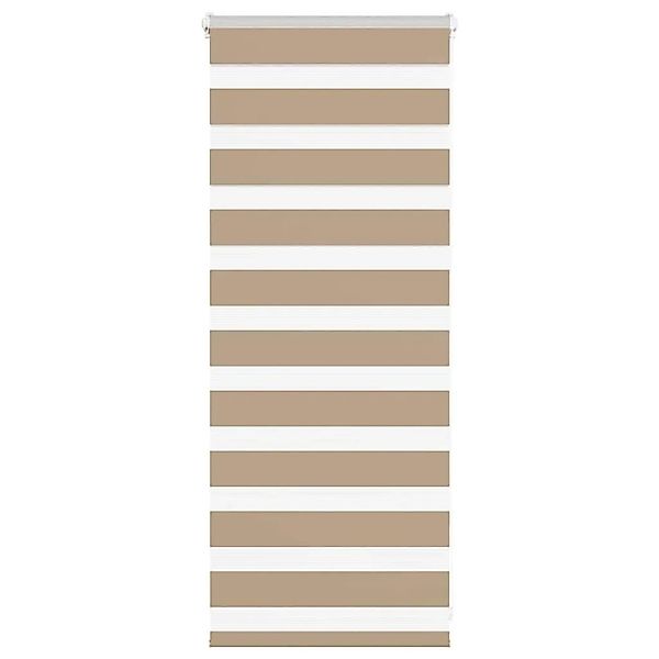 vidaXL Doppelrollo Sandbraun 55x100 cm Stoffbreite 50,9 cm Polyester 401451 günstig online kaufen