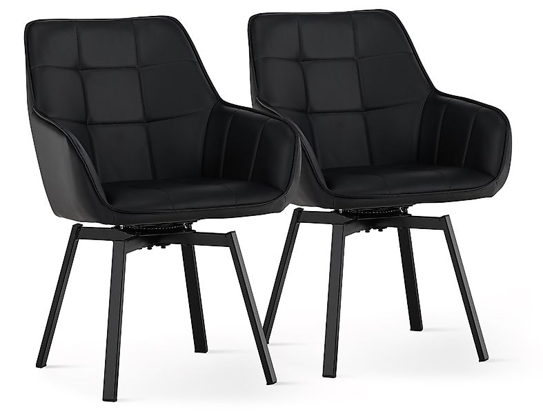 Ofcasa Esszimmerstuhl Kunstlderstuhl (2er Set), Gepolsterter günstig online kaufen