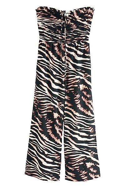 Next Jumpsuit Neckholder-Jumpsuit mit weitem Bein aus Baumwolle (1-tlg) günstig online kaufen