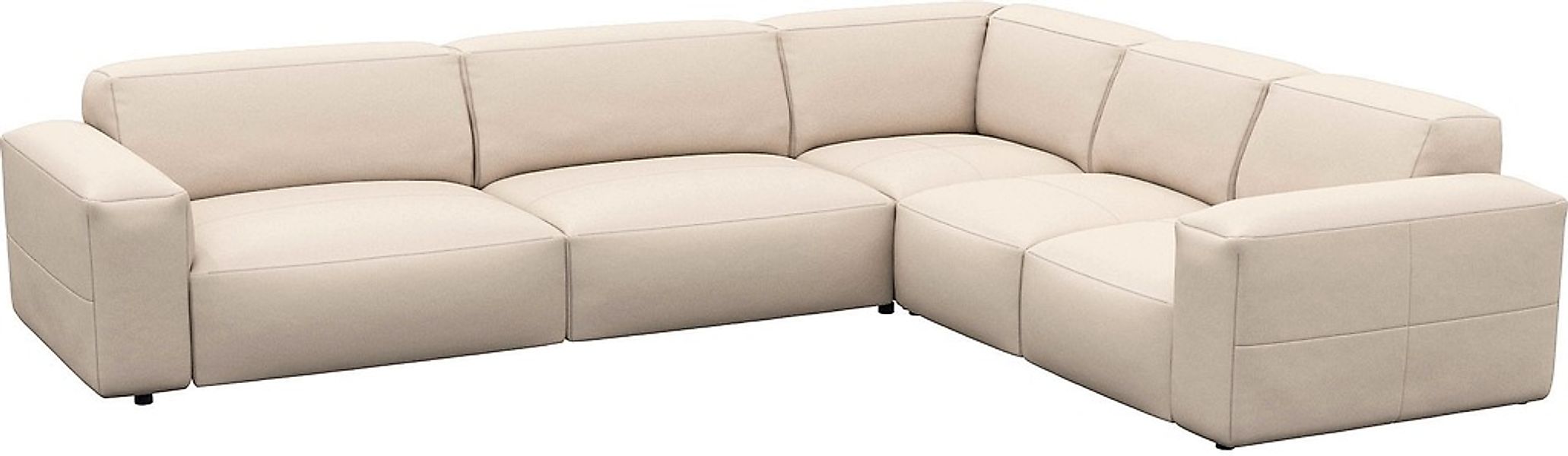 FLEXLUX Ecksofa "Lucera, super bequem durch hochwertigen Sitzaufbau mit Kal günstig online kaufen