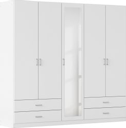 rauch Drehtürenschrank "Borbona" Kleiderschrank Schrank Garderobe Wäschesch günstig online kaufen
