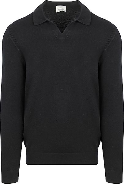 Profuomo Longsleeve Poloshirt Wool Blend Navy  - Größe XXL günstig online kaufen