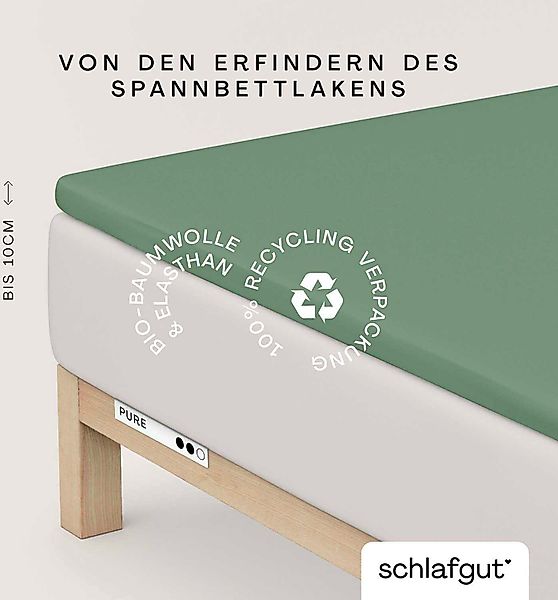 Schlafgut Spannbettlaken »PURE TOPPER in Gr. 90x200, 140x200 oder 180x200 c günstig online kaufen